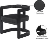 Manchester Faux Leather Dining Chair - Bold Contemporary Design with Comfort and Style for Any Space