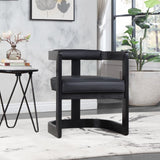 Manchester Faux Leather Dining Chair - Bold Contemporary Design with Comfort and Style for Any Space