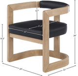 Manchester Faux Leather Dining Chair - Bold Contemporary Design with Comfort and Style for Any Space