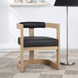 Manchester Faux Leather Dining Chair - Bold Contemporary Design with Comfort and Style for Any Space