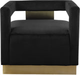Armani Modern Accent Chair with Luxurious Upholstery and Stylish Gold Steel Base for Home Decor