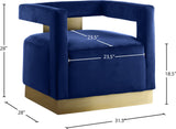 Armani Modern Accent Chair with Luxurious Upholstery and Stylish Gold Steel Base for Home Decor