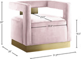 Armani Modern Accent Chair with Luxurious Upholstery and Stylish Gold Steel Base for Home Decor