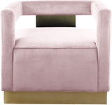 Armani Modern Accent Chair with Luxurious Upholstery and Stylish Gold Steel Base for Home Decor