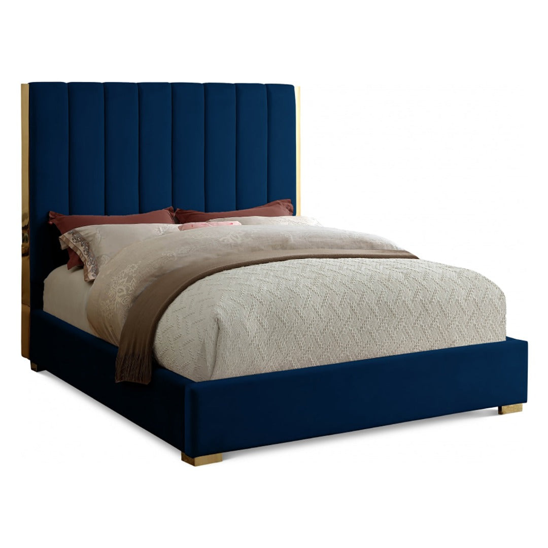 Becca Velvet Queen Bed