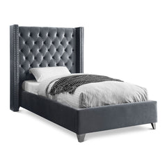 Aiden Velvet Twin Bed