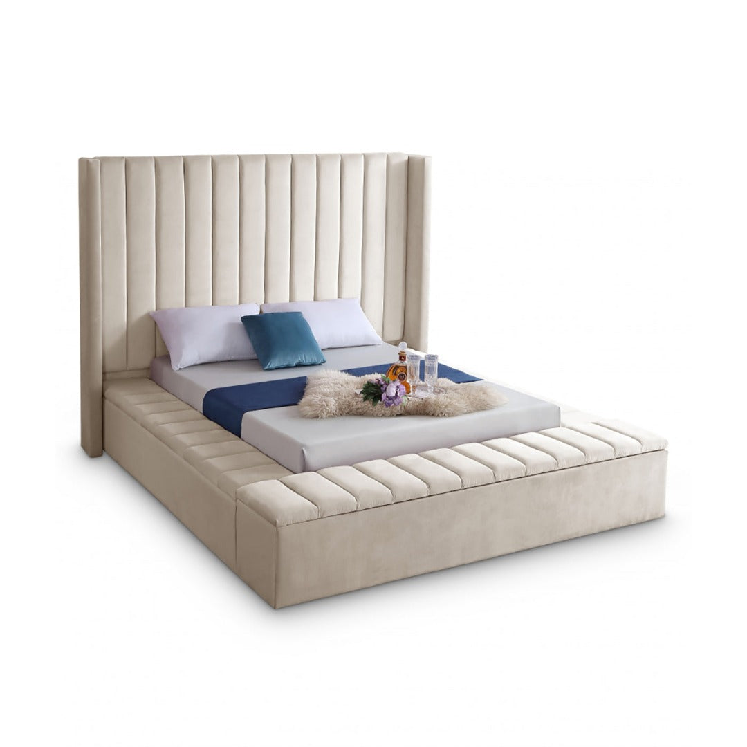 Kiki Velvet King Bed