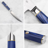 KITA Series 4-Piece Fine Edge Steak Knife Set, High Carbon X-7 Damascus Steel, 501509