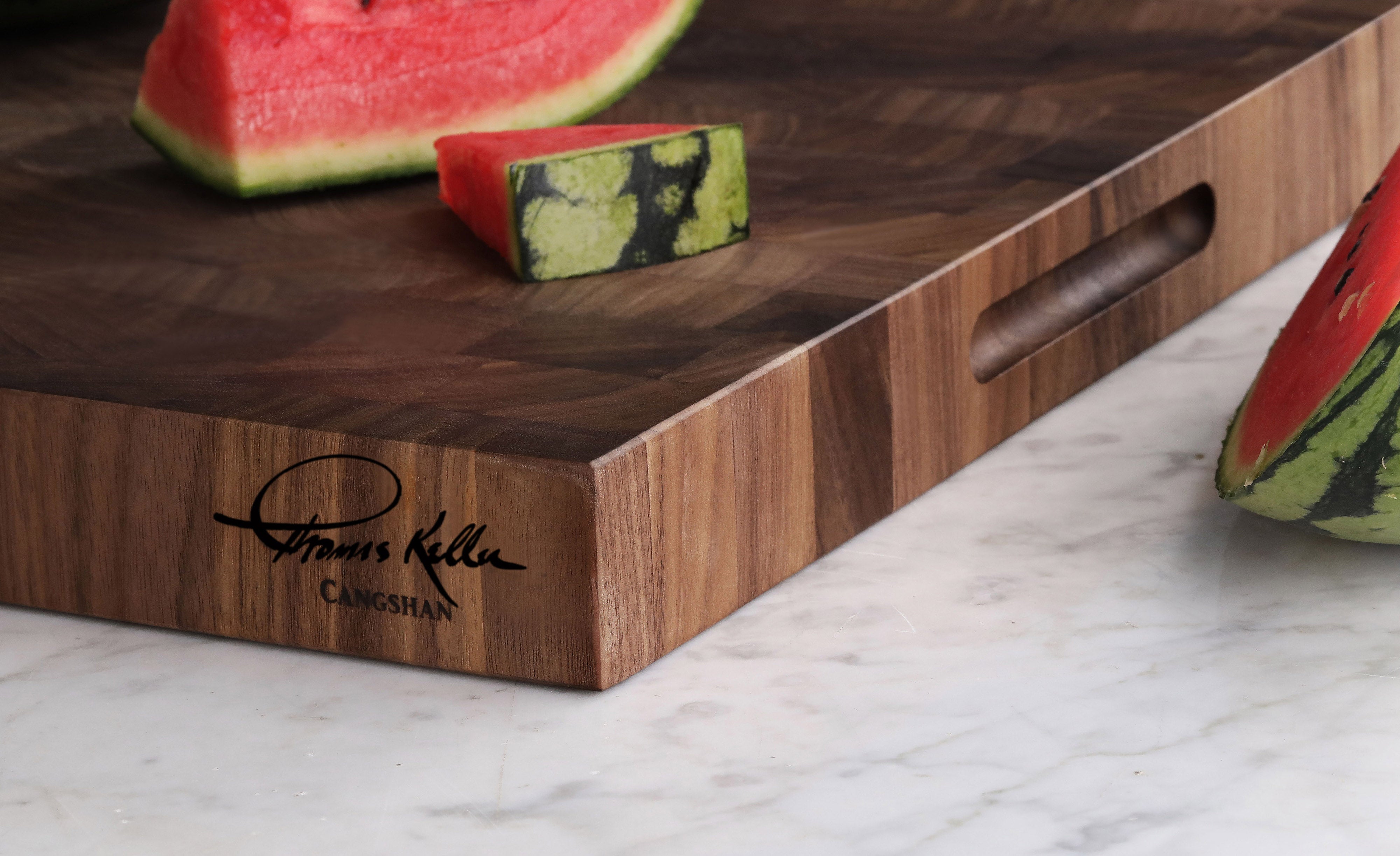 TKSC Walnut End-Grain Cutting Board, 14x20x1.5", Thomas Keller Signature Collection, Crafted in USA, 1024104