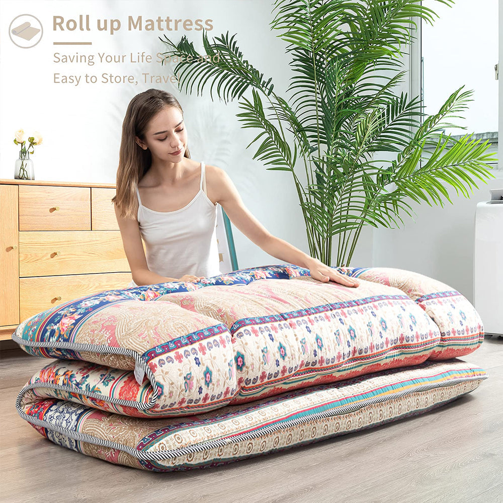 MAXYOYO Floor Mattress, Japanese Bohemia Style Futon Mattress