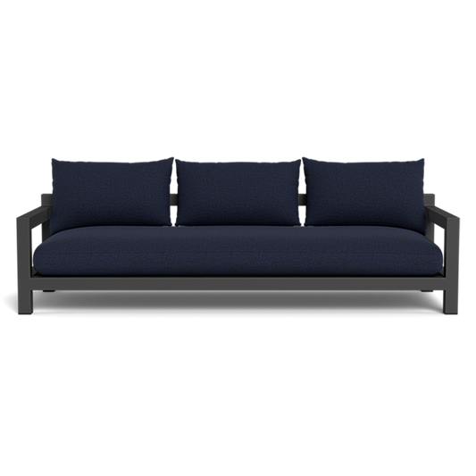 Pacific Aluminum 3 Seat Sofa (Aluminum Asteroid / Panama Blanco / Batyline Silver)