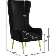 Alexander Velvet Accent Chair