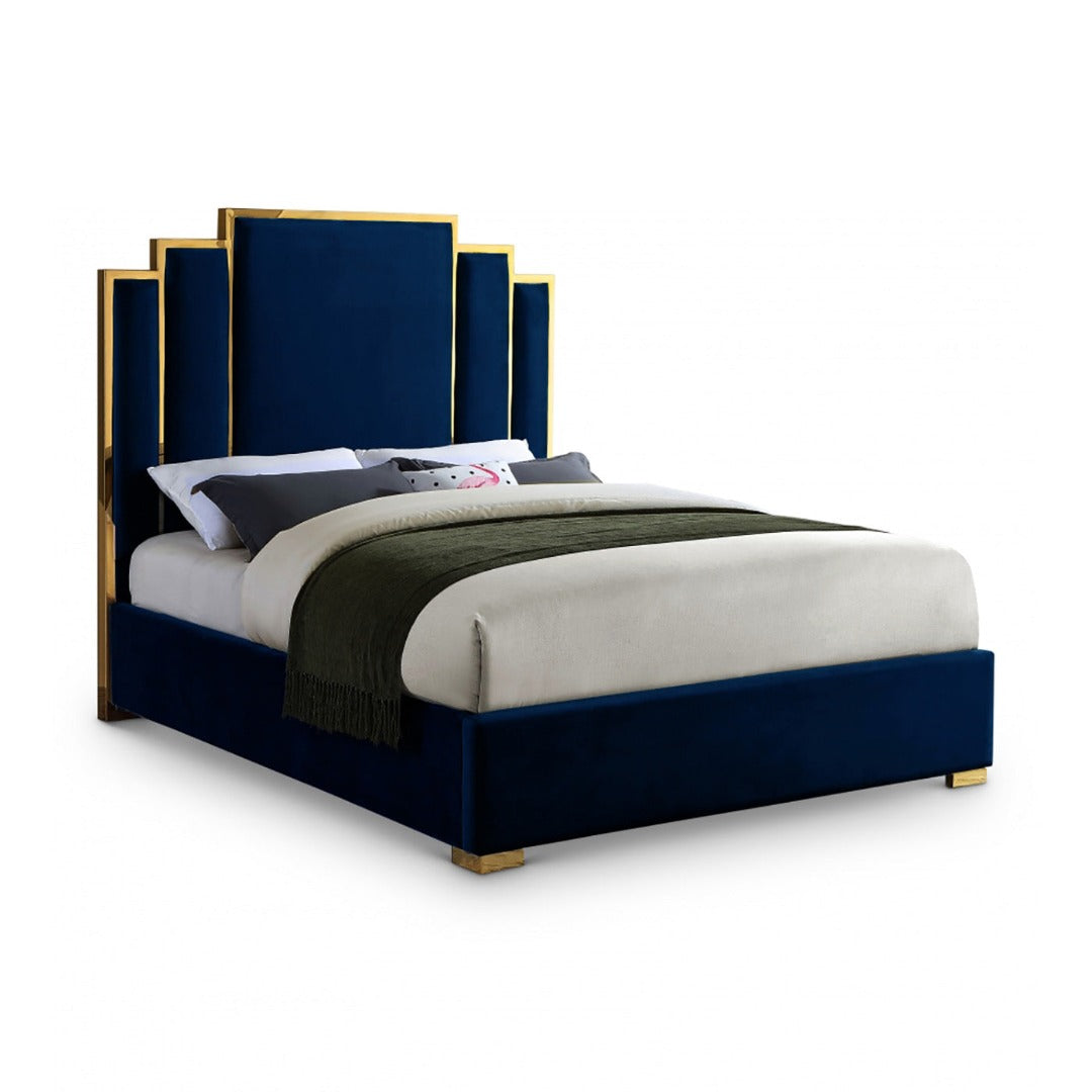 Hugo Velvet Bed