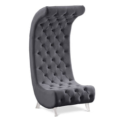 Crescent Velvet Chair