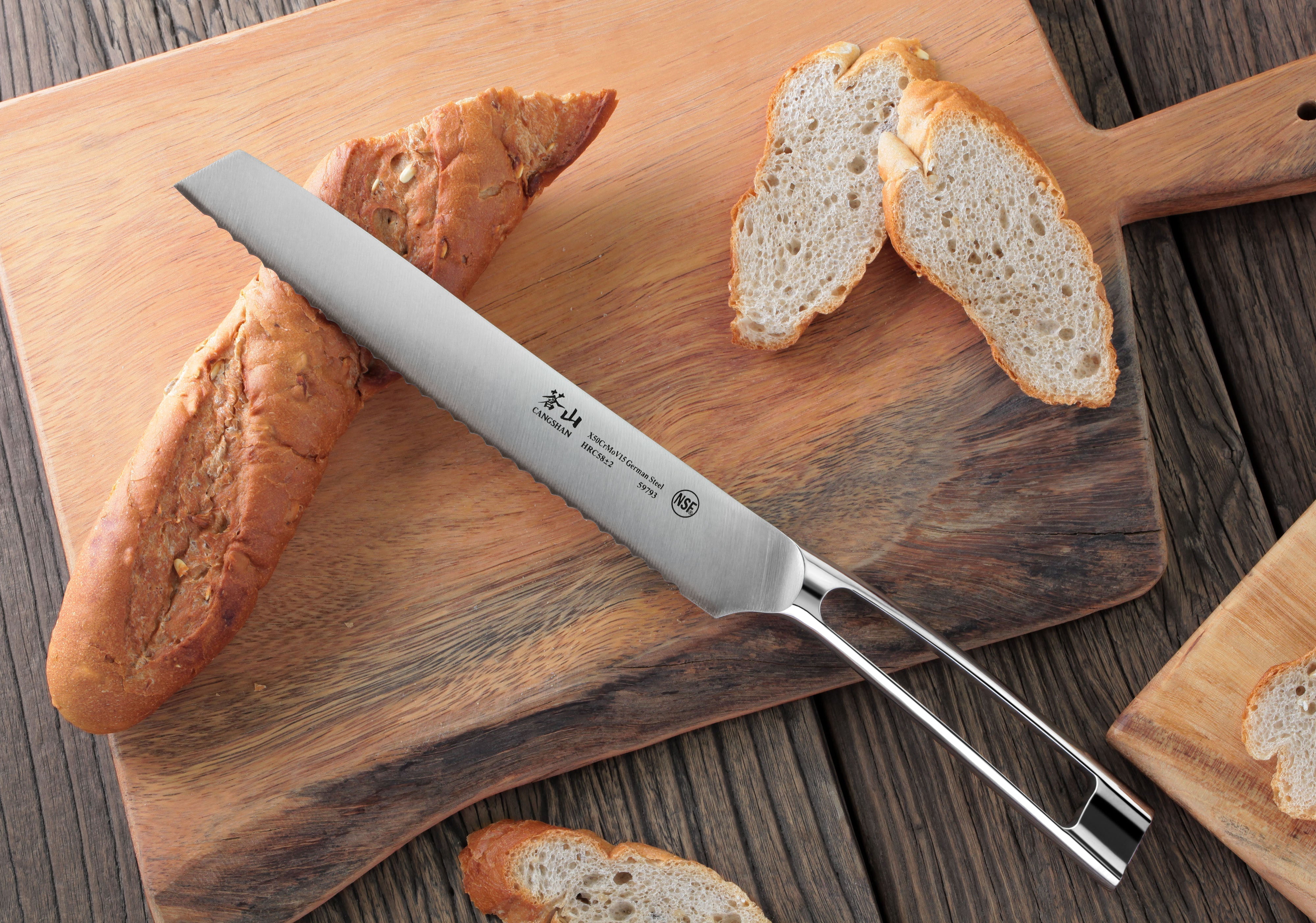 N1 Series 8-Inch Bread Knife, Forged German Steel, 59793