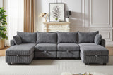 HARLOW 114" Corduroy Sofa w/ Storage