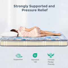 MAXYOYO Padded Japanese Floor Mattress,  Floral Printed Futon Mattress Folding Sleeping Pad