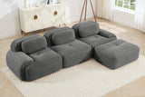 MIA 117'' 3-Seater Sofa with 1 Ottoman