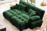 CLOUDIES 94" Loveseat with 2 Ottomans