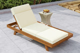 ORVA Outdoor Lounge Chaise with Headrest