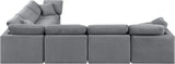 Indulge - Velvet 6 Piece Modular Corner Sectional