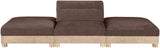 Turin - Chenille Fabric Upholstered Modular Sectional - Brown