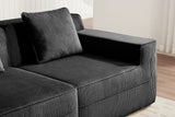 MARTHA 153" 4-Seater Sofa with 2 Ottomans