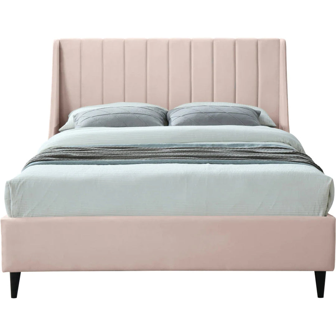 Eva Velvet Queen Bed