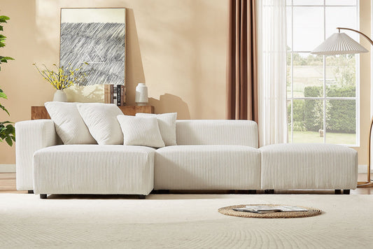 LUNOR 118" 3-Seaters Sectional