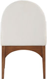 Waldorf - Chenille Dining Arm Chair With Brown Legs