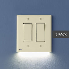 Rocker Switchlight For Double Gang Switches - Light Almond