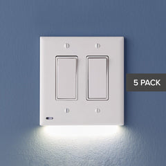 Rocker Switchlight For Double Gang Switches - White