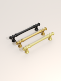 DESIGN3768 Champagne Bronze Cabinet Pulls for White Cabinets | 5", Warm Modern, Heavy-Duty Feel