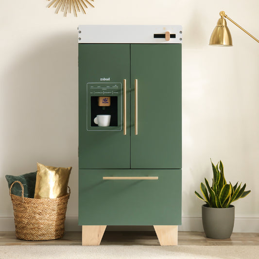 ROBUD Wooden Toy Refrigerator - Vintage Green