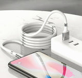 6 ft Magnetic USB C White Cable with Wall Charger