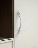 DESIGN2554 Brushed Gold Cabinet Pulls – Modern Luxe, Twisted Bar & Arched Bow for Modern Kitchen