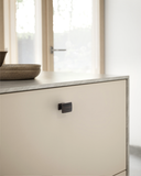 DESIGN2828 Matte Black Square Cabinet Knobs | Single Hole Drawer Knobs for Cabinets