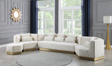 Marquis Velvet Chair - Cozy Contemporary Design with Plush Pillows and Stylish Gold Base for Living Rooms