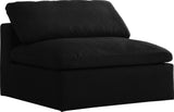 Serene Modular Deluxe Comfort Armless Chair with Cloud-Like Cushions for Stylish Relaxation