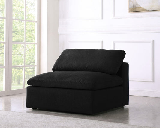 Serene Modular Deluxe Comfort Armless Chair with Cloud-Like Cushions for Stylish Relaxation