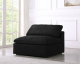 Serene Modular Deluxe Comfort Armless Chair with Cloud-Like Cushions for Stylish Relaxation