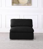 Serene Modular Deluxe Comfort Armless Chair with Cloud-Like Cushions for Stylish Relaxation