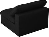 Serene Modular Deluxe Comfort Armless Chair with Cloud-Like Cushions for Stylish Relaxation