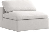Serene Modular Deluxe Comfort Armless Chair with Cloud-Like Cushions for Stylish Relaxation