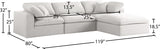 Serene Modular Sectional Sofa: Luxurious Black Linen Fabric & Plush Comfort for Modern Living Spaces