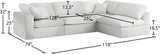 Serene Modular Sectional Sofa: Luxurious Black Linen Fabric & Plush Comfort for Modern Living Spaces