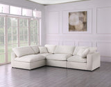 Serene Modular Sectional Sofa: Luxurious Black Linen Fabric & Plush Comfort for Modern Living Spaces