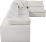 Serene Modular Sectional Sofa: Luxurious Black Linen Fabric & Plush Comfort for Modern Living Spaces