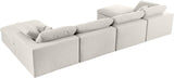Serene Modular Sectional Sofa: Luxurious Black Linen Fabric & Plush Comfort for Modern Living Spaces