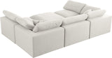 Serene Modular Sectional Sofa: Luxurious Black Linen Fabric & Plush Comfort for Modern Living Spaces